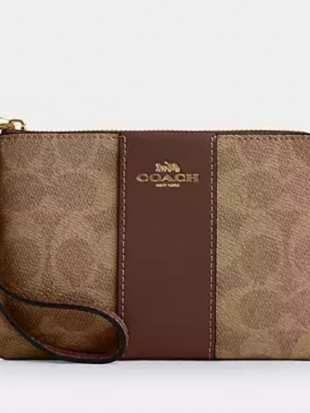 NWT Coach Canvas Wristlet